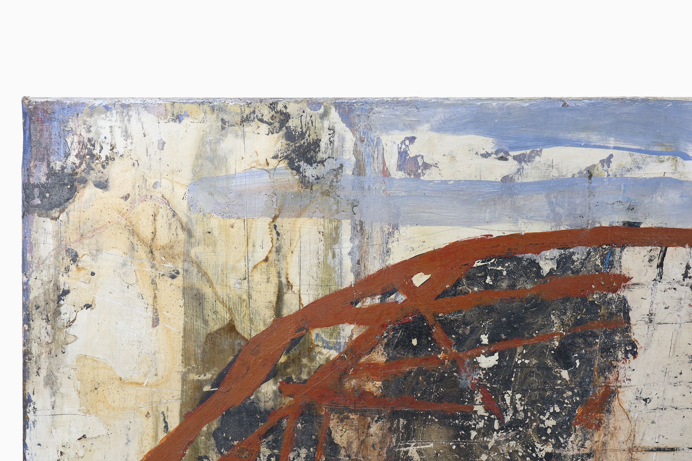 Set of 2 abstract paintings titled “Fyrhat” by the Belgian Artist Nico de Guchtenaerethumbnail